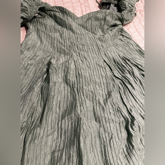 Lulu's Mint Green Puff Sleeve Midi Dress - Picture 5 of 8